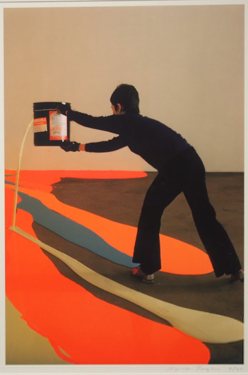 schoolofvisualarts:Lynda Benglis, Fling, Dribble, and Drip, 1970 (more info here)