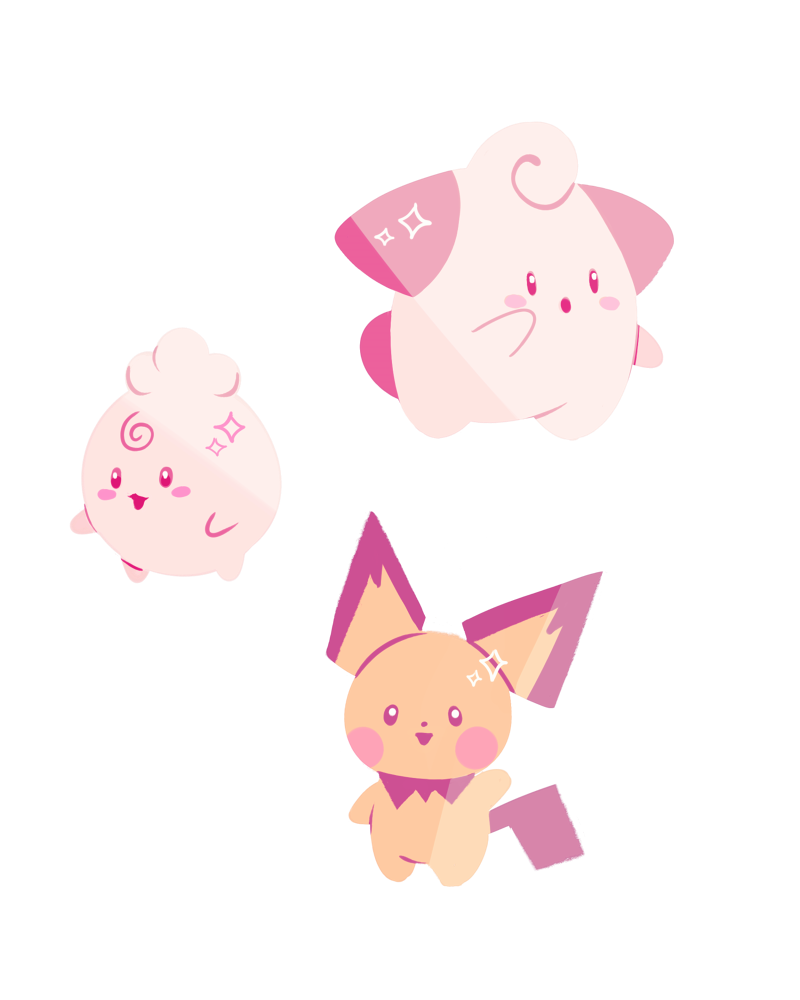 flowersilk: baby poke stickers!! patreon + redbubble + instagram 