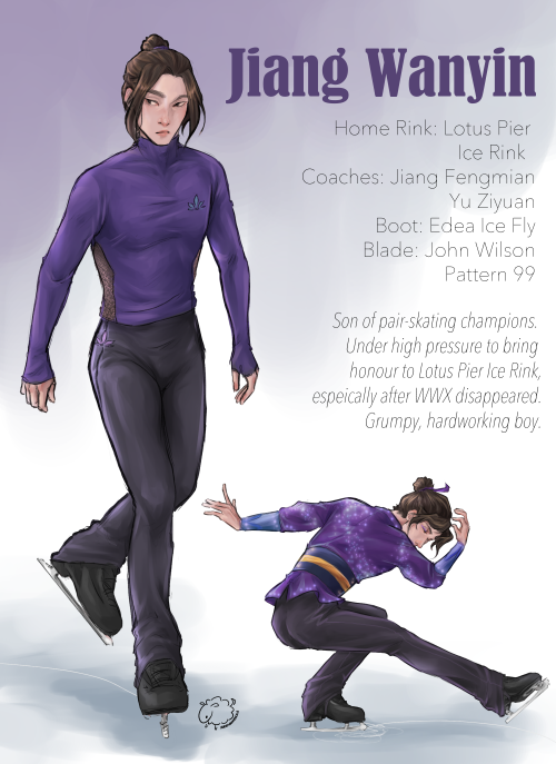 sheepandpencils:Figure Skating AU featuring the Twin Prides of Yunmeng’s Lotus Pier Ice Rink.&