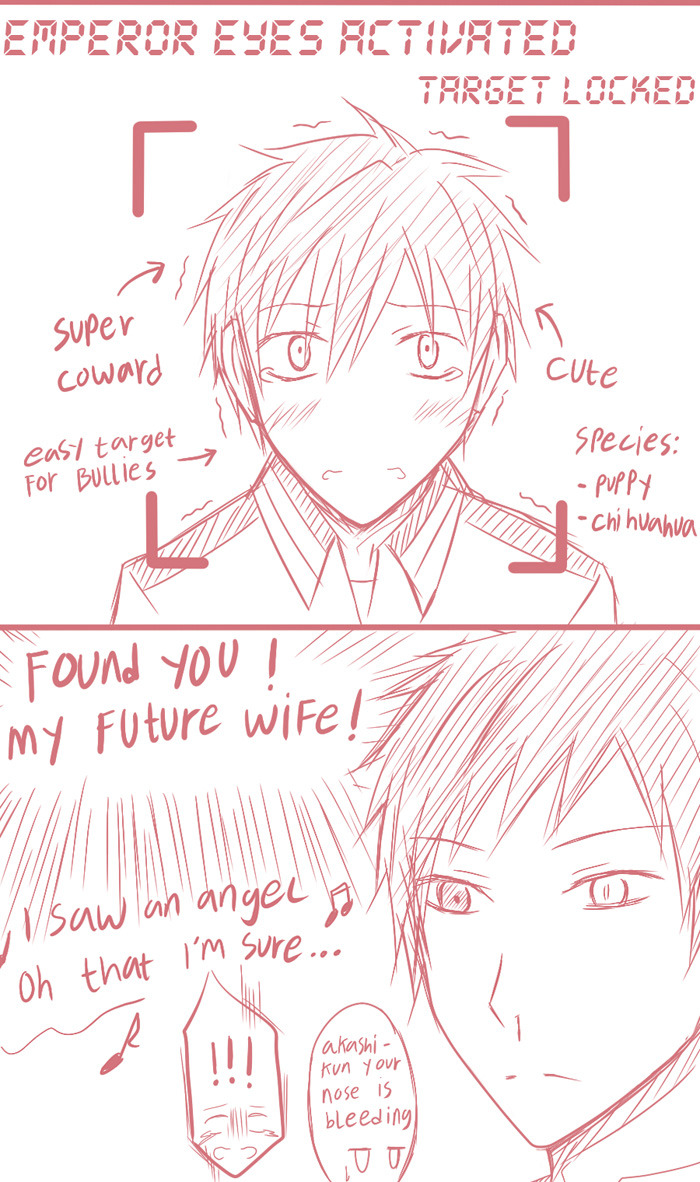 ahokitsune:  akafuri first meeting &lt;3 akashi you’re so lucky to have such