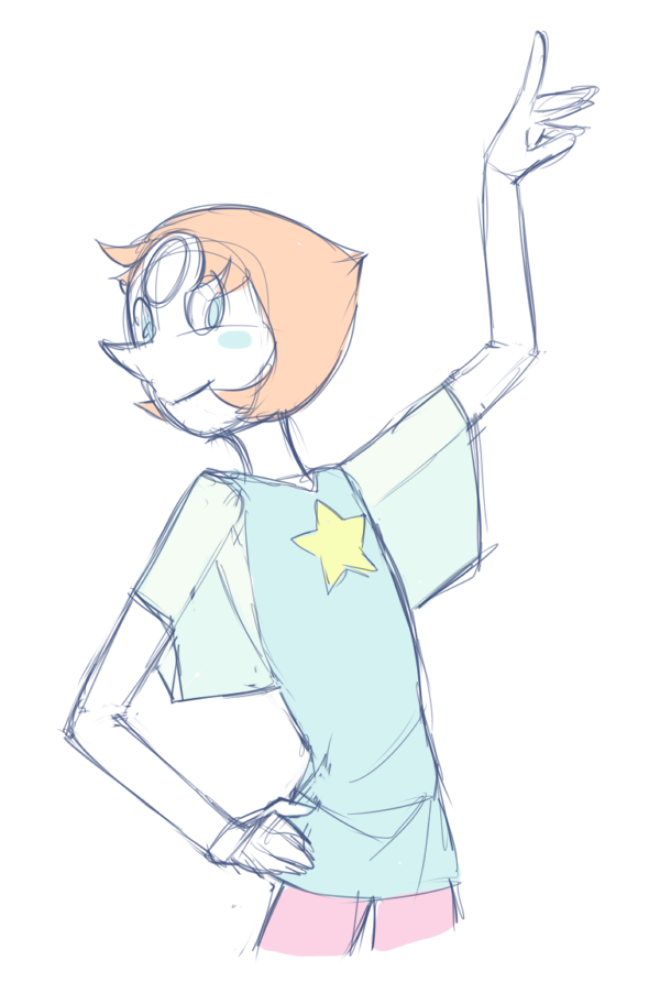 asexualgem:  I haven’t finished anything in awhile so have this sketchy Pearl 