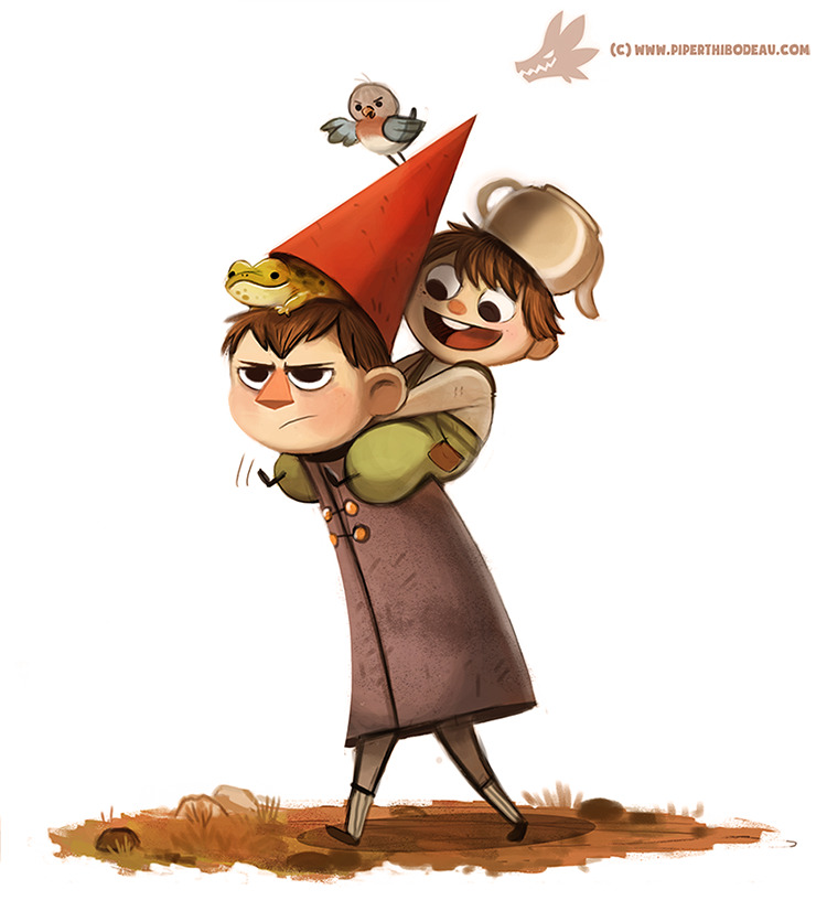 cryptid-creations:  Daily Painting 973. Over The Garden Wall (FA) by Cryptid-Creations