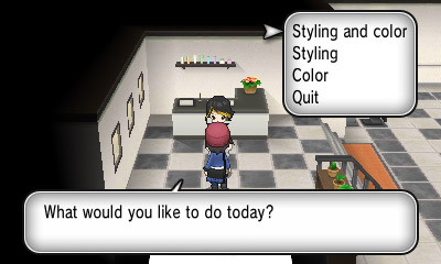 bakurakat:  mrwench:  shelgon: Stay Stylish on Your Journey! In Pokémon X and Pokémon Y, you’ll be able to use the boutiques and the salon that appear in the game to change your outfits and hair style. You can change not only your clothes, but