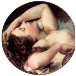 ivy-garlanded:  Sleeping Bacchante Károly Brocky 1850-55 Oil on canvas 