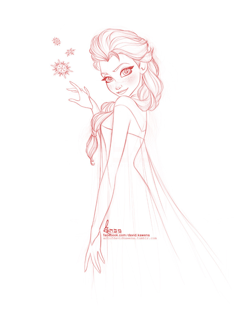 artofdavidkawena:  Exploration sketches from Frozen. These were the first ever takes