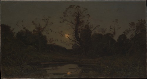 Henri-Joseph Harpignies, Moonrise, 1885