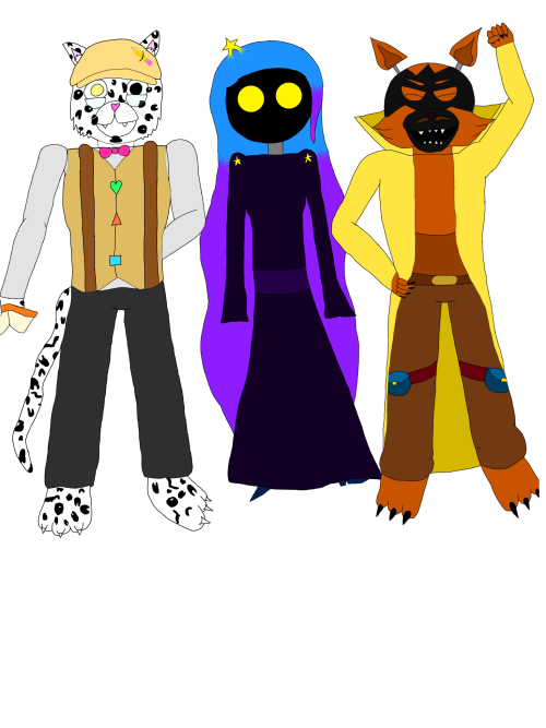 I Redrew (with A Lot Of Reference) Some Old Characters Of Mine: