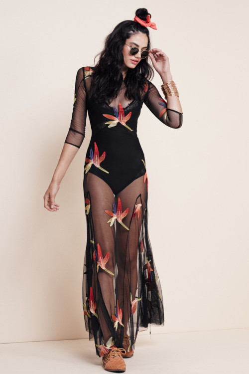 flandl: babeeeeannie:  Birds of Paradise dress  For Love &amp; Lemons | PACIFIC ESCAPE Spring 20
