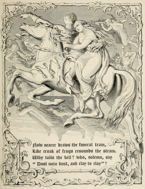 Daniel Maclise (1806-1870), &lsquo;The Funeral Train&rsquo;, &ldquo;Leonora&rdquo; by Gottfried Augu