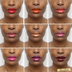 gradientlair:  chescaleigh:  Check out “My Lipstick Story&quot; video (via Chescalocs) Who says brown girls can’t wear color?  I posted the video but I had to post the photo too. This is EVERYTHING. I love colour 5 and 9 the most, but all are fab.