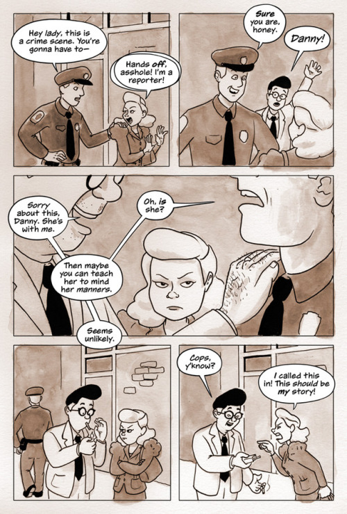  Book 1, Page 83 SuperButch is a webcomic about a lesbian superhero in the 1940s who protects the ba