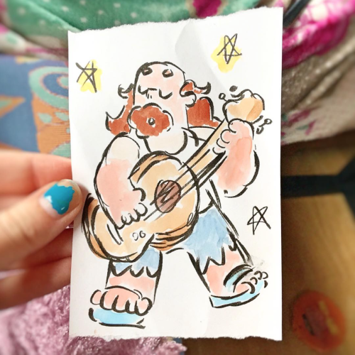 allofthedoodles:  A ten minute Greg scribble ⭐️🙂🎸It smudged a little because I was using scrap paper and I accidentally used the back of it, which is slightly glossy 😜✏️ 