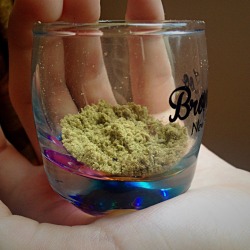 the-dope:  Shot glass of keif 