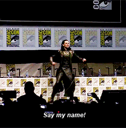 lotsandnoneatall:ransomdrysdle:Tom Hiddleston at the Marvel Panel, San Diego Comic Con 2013it seems 