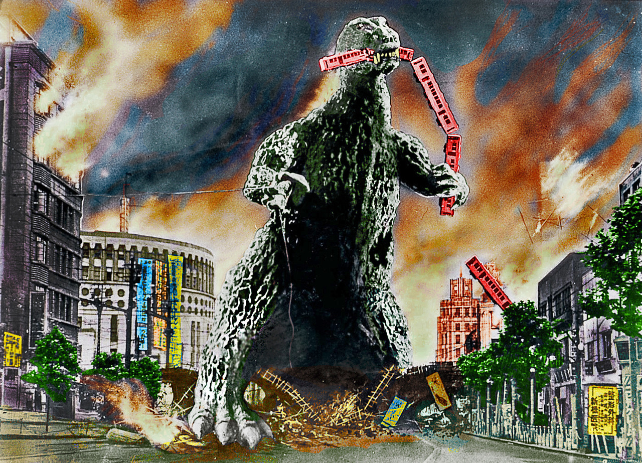 Godzilla colorized