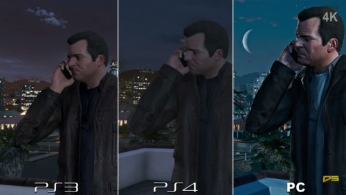 trikeytidbits:  armed-with-haggis:  I came across this amazing comparison of graphics on GTA V between the PS3, PS4 and PC versions.   Check out the video here  Astounding