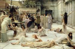william-adolphe-bouguereau:The Women of Amphissa, Lawrence Alma-Tadema