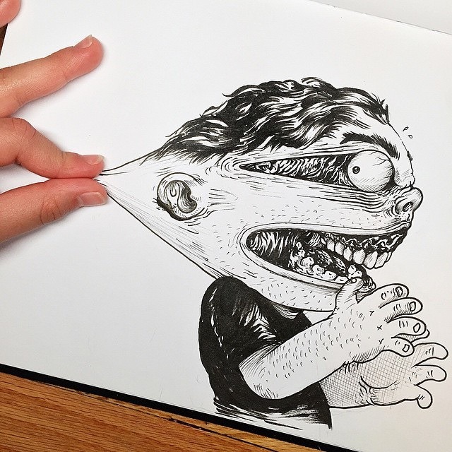 escapekit:  InkteractionChicago based artist Alex Solis has created another awesome