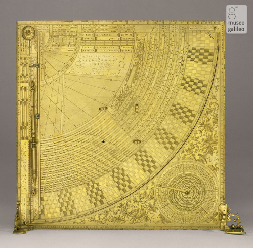 Tobias Volckmer, Quadrant, 1608. Gilt Brass. Braunschweig, Germany.Universal quadrant for mathematic