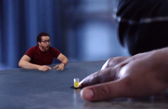 heyheyroosterteeth:  Smol Burnie gets a smol drink 