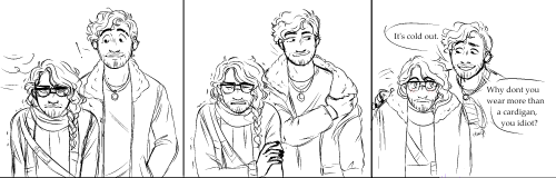 ironicmemeing-art:sighs… Some scribbly jontims from a comic Im never gonna finish so i figured i sho