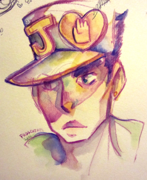 just started the p4 anime&hellip; offended by jotaro’s pretty nose