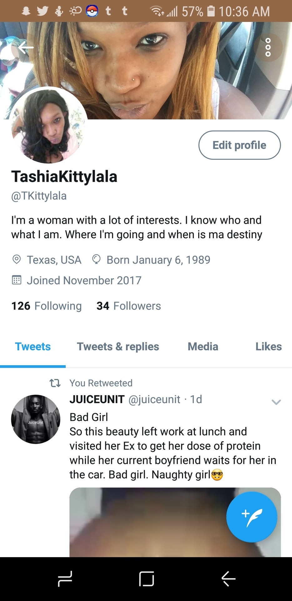 kittylala89:  Tumblr tripping so I’m moving all ma porn to twitter look me up y'all.