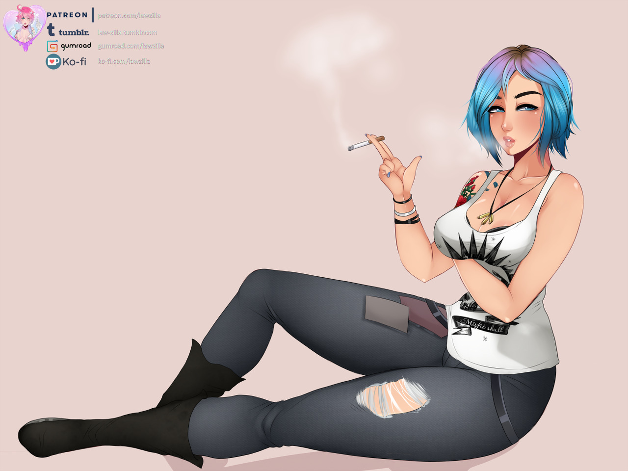  Finished Chloe Price from Life is Strange~ (waifu &lt;3)All versions up on my