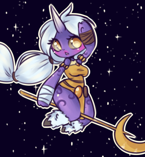 glittermilk:  yeyyy i got to draw soraka again as a prize for @taquiwain * v *  