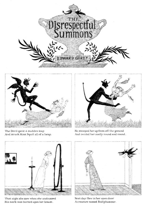 whimpering-pines:The Disrespectful Summons by Edward Gorey