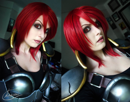 kinpatsu-cosplay:League of Legends cosplays so farArcade Miss FortuneKatarinaSyndraJinxRivenIronscale Shyvana