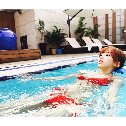 kpopgirlsinbikinis: Yoonjo - formerly of Hello Venus – Instagram(you guys have no idea how muc