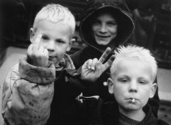  Homeless street children in Nevsky District,