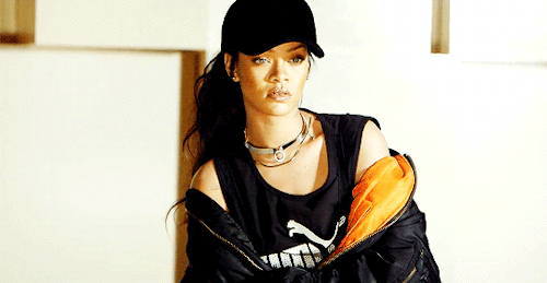 kesha-rose:Rihanna behind the scenes at FENTYXPUMA Slides.