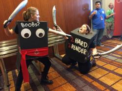 thefingerfuckingfemalefury:  mutantlexi:  pantslesswrock:  kirbystina:  Look at this “Women are too hard to animate” cosplay.  this is fucking brilliant  Reblogging, well because Ubisoft still deserves heat.  And because these cosplays are genuinely