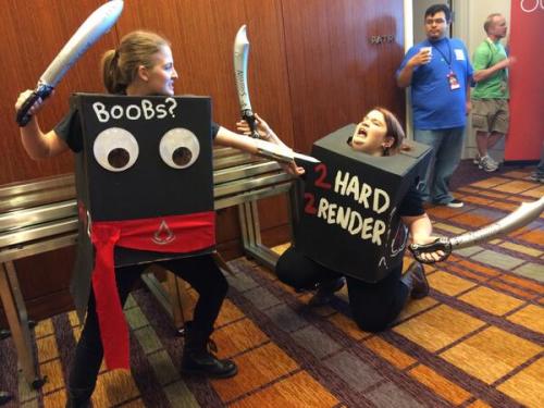 pantslesswrock: kirbystina: Look at this “Women are too hard to animate” cosplay. this i