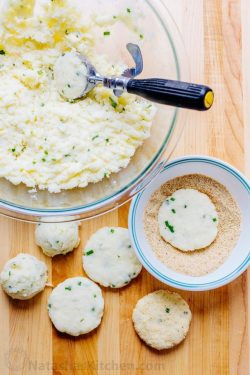 foodffs:  Cheesy Mashed Potato Pancakes Recipe