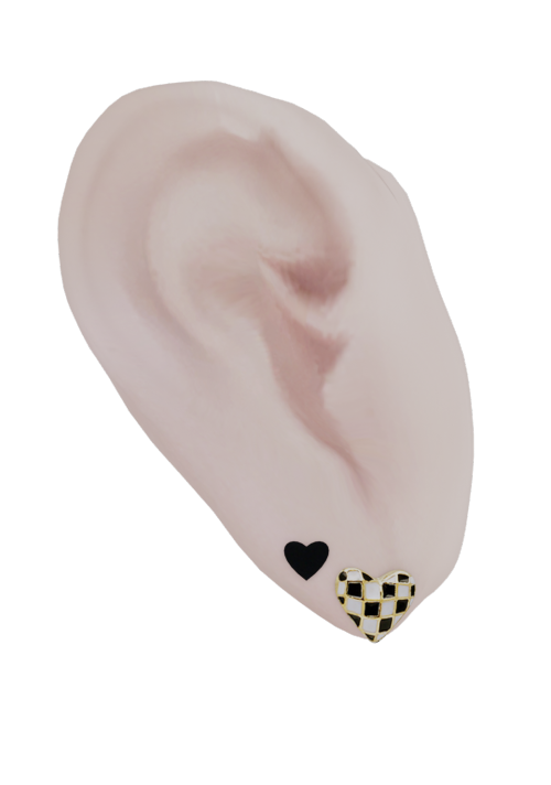 [KIKIW]Checkerboard Earrings♥New mesh♥1 color♥Base game compatible♥Female♥HQ textures♥Custom thumbna