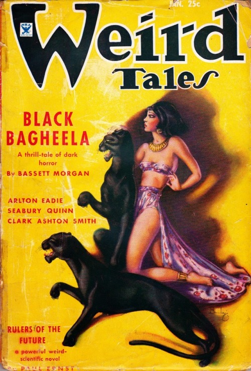 pulpsandcomics - Weird Tales   January 1931    Cover by Margaret...