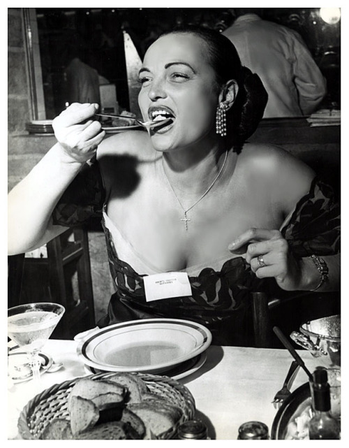 STRIPPER BARES PLATE IN EATING CONTEST! Vintage adult photos