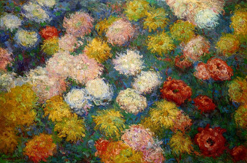 claudemonet-art:  Chrysanthemums, 1897 Claude Monet 
