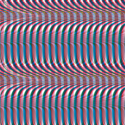 rottytooth:  Glitchometry Stripes #21 (sound effects applied to b&amp;w straight lines) 