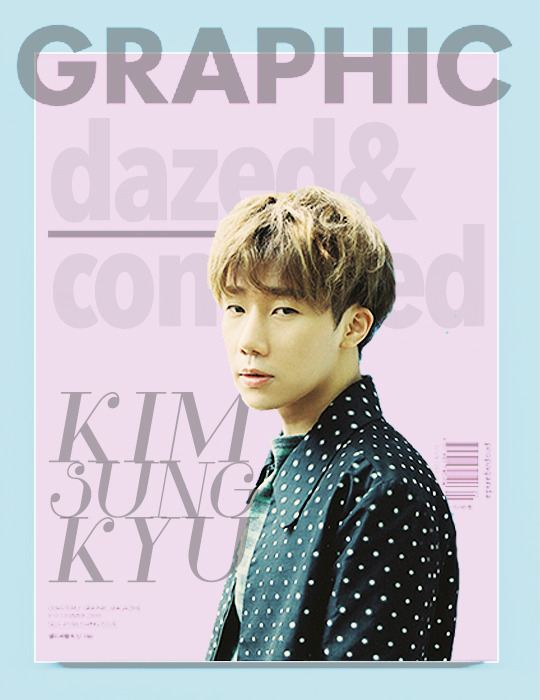 kim sunggyu for dazed &amp; confused, july ‘15 (insp)