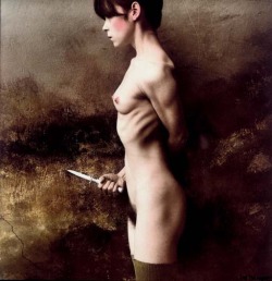 aspik033:  JAN SAUDEK (B. 1935) The Knife, c. 1987 