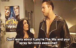 ohmybarrett:  Backstage segment with Snooki &amp; The Miz.