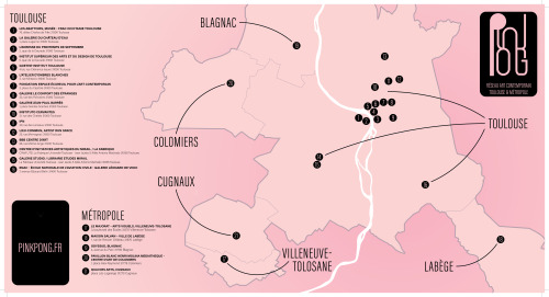 Cartographie du réseau PinkPong par Thomas Deudé
