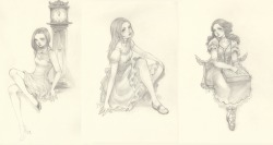 yasahime:  Sets of sketches on storenvyThe last of them around