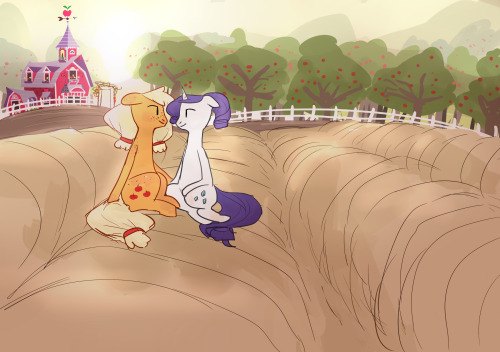 ask-sapphire-eye-rarity:  ask-applejack-apples:  Well, heh, she is a wonderful mare…  awww this is so sweet :)  <3