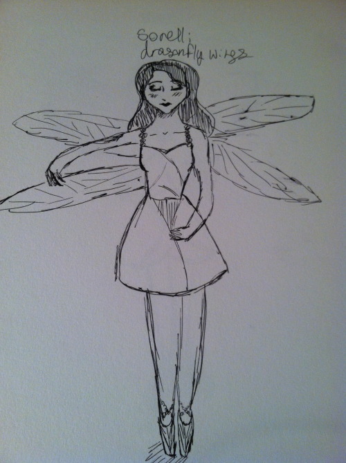 mendedpixie: Terribly lazy doodles of Sorelli, Christine, and Meg, in a fairy AU. *SCREECHING*