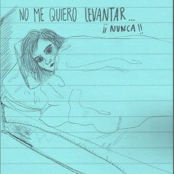 La muchacha vuelve a escalar el viento